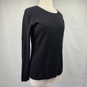 41 Hawthorn 100% Cashmere Long Sleeve Tunic Sweater Black Size M